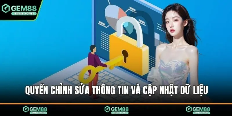Quyền chỉnh sửa thông tin và cập nhật dữ liệu